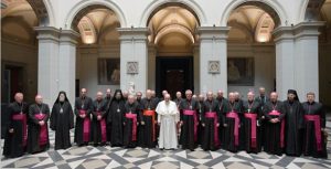 Rencontre avec les évêques de Hongrie © Vatican Media