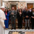 Audience avec les jeunes du projet « Policoro » organisé par la Conférence épiscopale italienne © Vatican Media