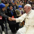 Discours aux familles réfugiées le 18 mars 2023 © Vatican Media