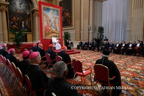 L’assemblée présente à l'ouverture de la 94e année judiciaire de la Cité du Vatican