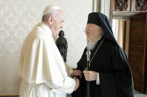 Le patriarche Bartholomée Ier en visite au Vatican en 2021 © Vatican Media