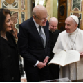 Le Premier ministre libanais par intérim, Najib Mikati, reçu ce 16 mars par le pape François © Vatican Media