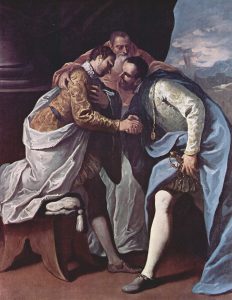 Sebastiano Ricci, Le pape Paul III réconciliant Charles Quint et François Ier (1688) © Wikicommons