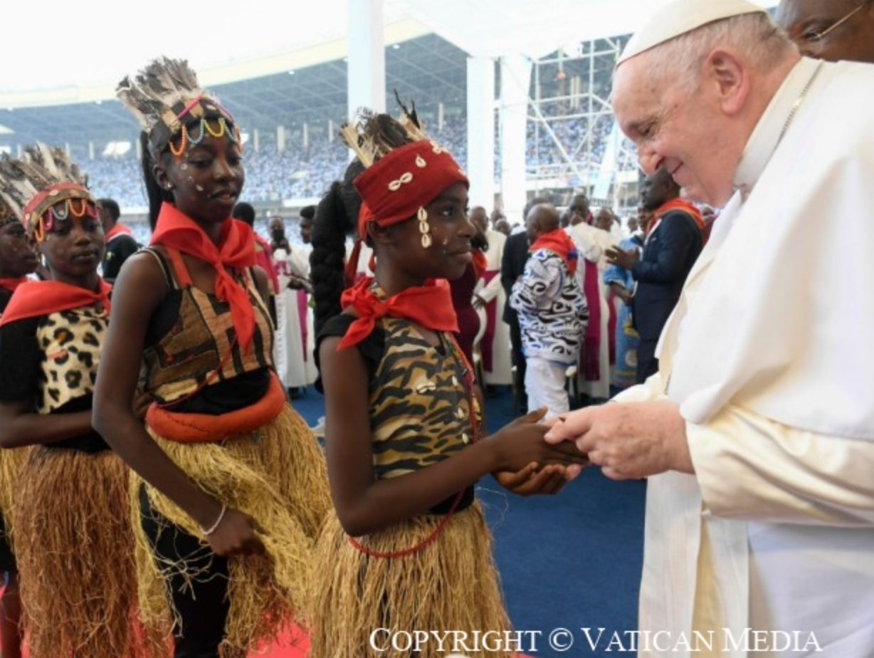 Le pape François lors de sa visite en Afrique en février 2023