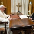 Le président Zelensky reçu par le pape François, 13 mai 2023 © VaticanNews