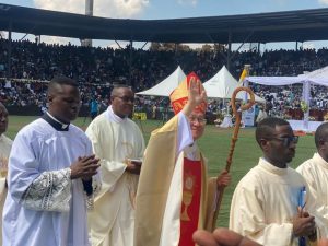 RDC: l'envoyé du pape François clôture le 3e congrès eucharistique national à Lubumbashi © 7sur7.cd