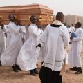 Funérailles du séminariste Michael Nadi, enlevé et assassiné dans son séminaire du Bon Pasteur à Kaduna, au nord du Nigeria © AED