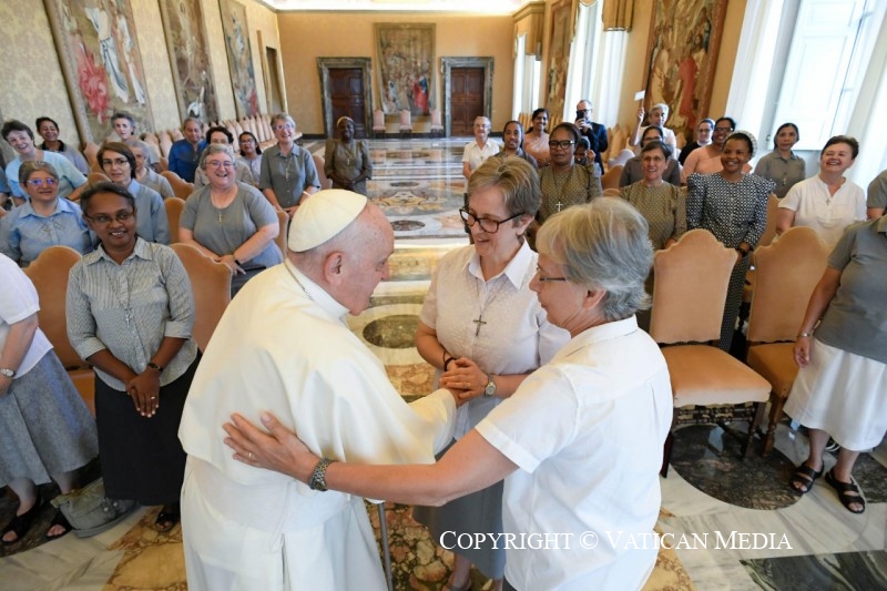 Discours du pape François aux participants au Chapitre général des religieuses de Marie Immaculée missionnaires clarétaines, 24 juillet 2023 © Vatican Media