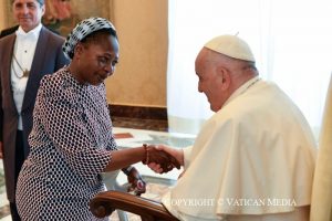 Discours du pape François aux participants au Chapitre général des religieuses de Marie Immaculée missionnaires clarétaines, 24 juillet 2023 © Vatican Media