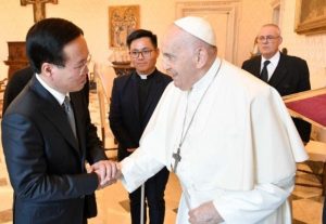 Le président socialiste Vo Van Thuong rencontre le Saint-Père © Vatican Media