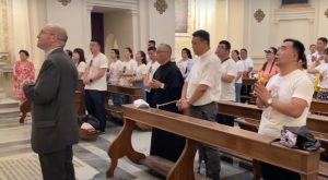 JMJ Prière des pélerins chinois Crédit Capture d'écran Agence Fides