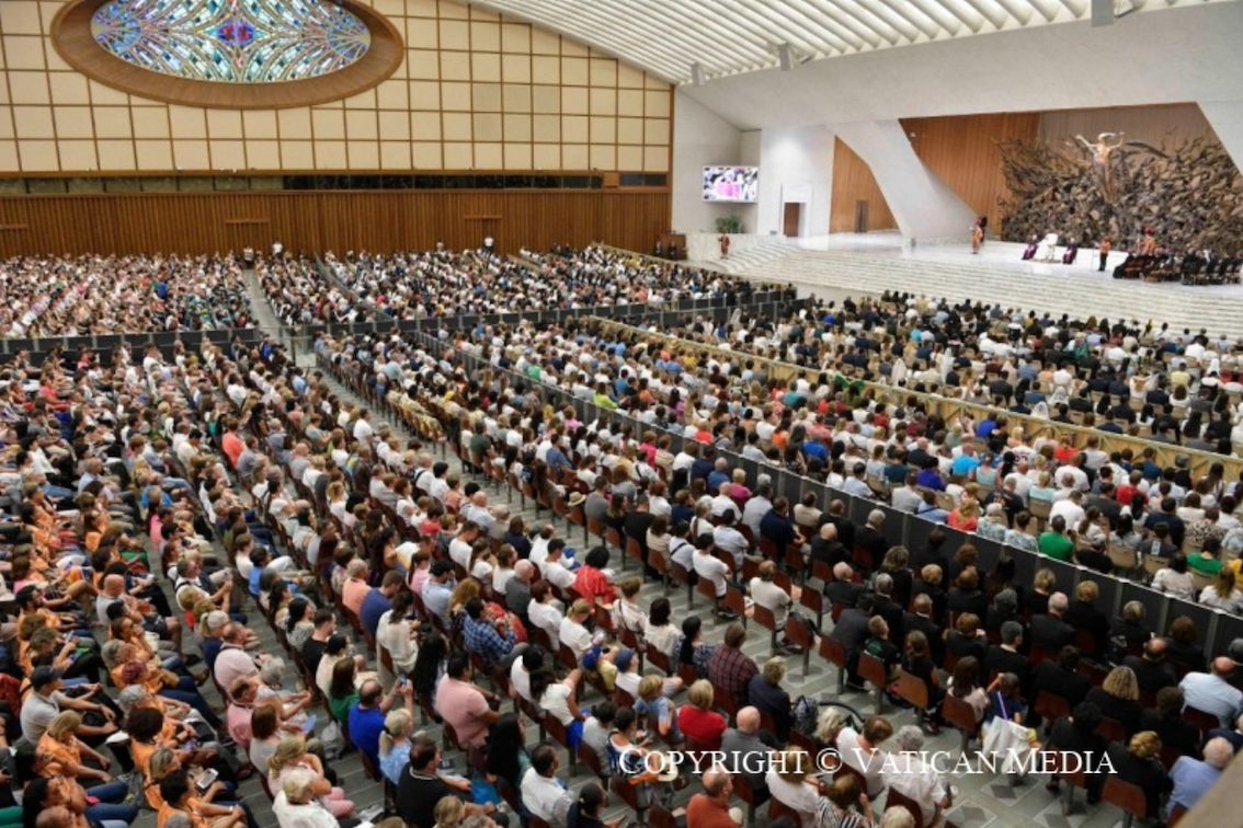 Audience générale du 23 août, salle Paul VI © Vatican Media