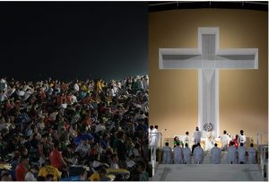 1,5 million de jeunes adorent Jésus dans le Saint-Sacrement