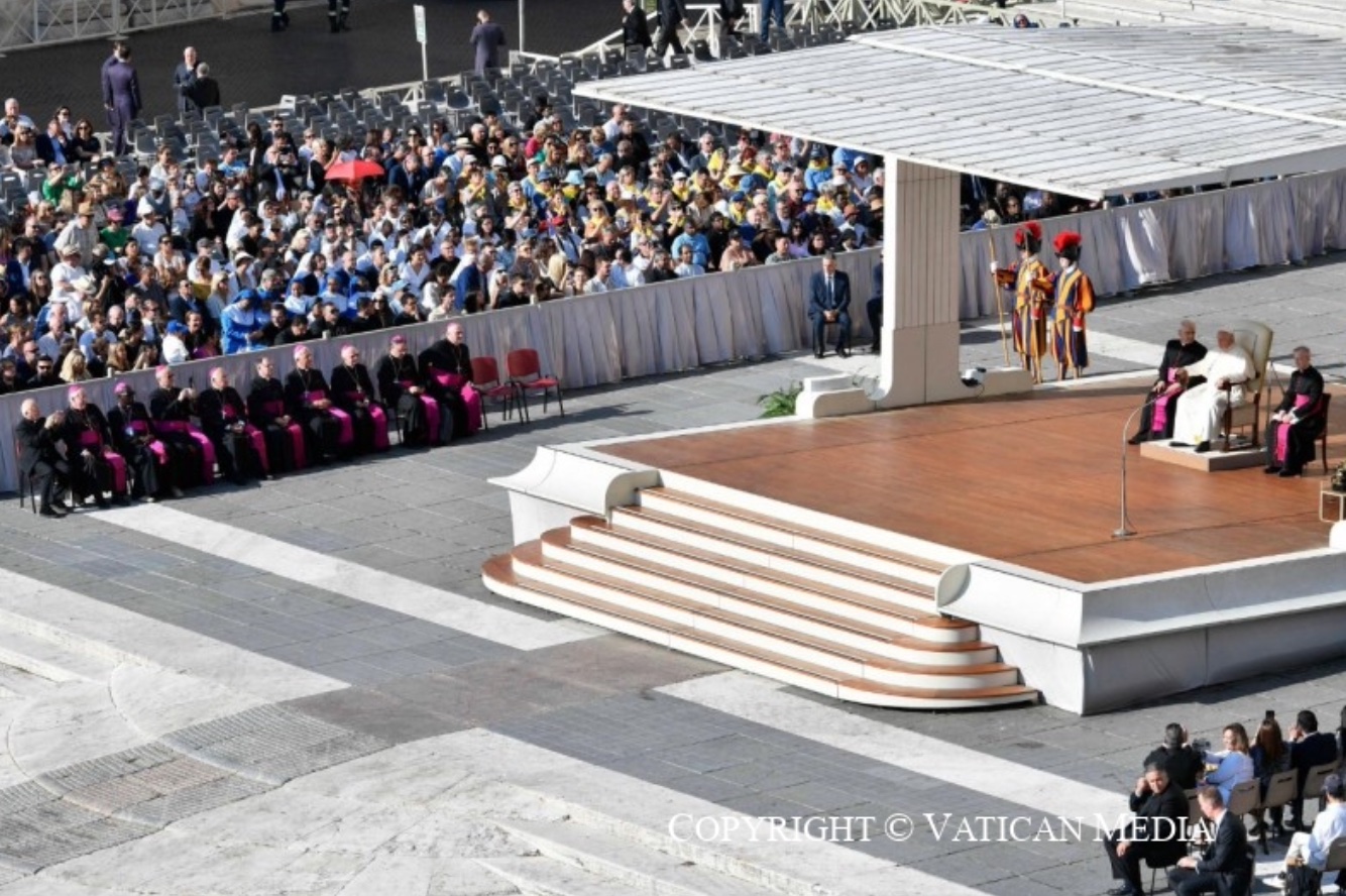 Audience générale, place Saint-Pierre ce mercredi 6 août © Vatican Media