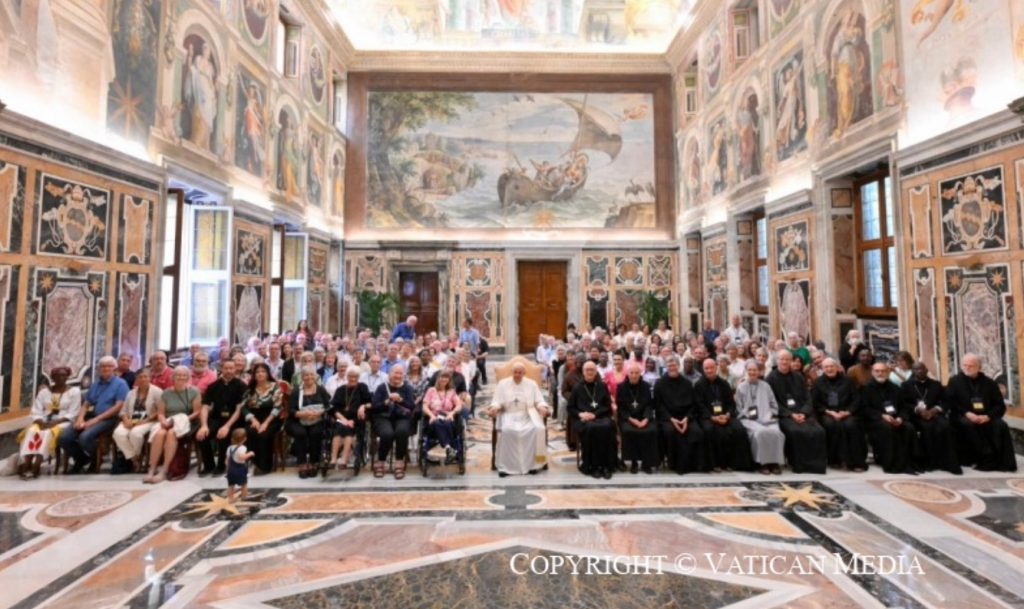 Rencontre avec les participants au Congrès mondial des oblats bénédictins © Vatican Media