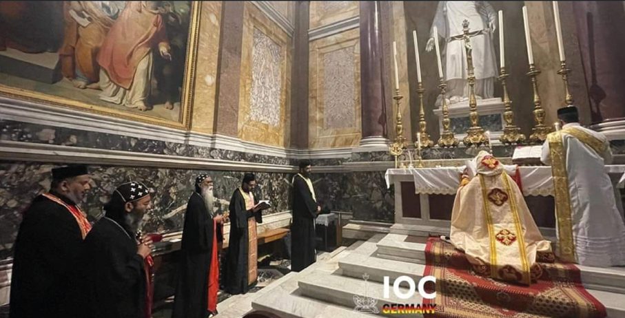 Baselios Marthoma Mathews III célèbre la messe dans la basilique Saint-Paul-hors-les-murs © Catholicate News