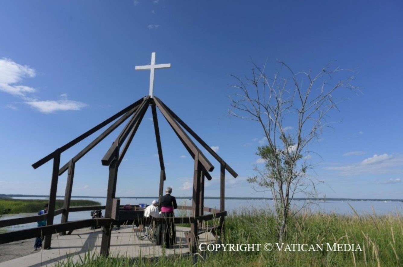 Voyage apostolique au Canada en juillet 2022 Lac Ste Anne ©  Vatican Media 