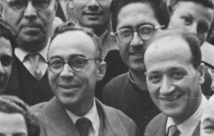 Giorgio La Pira, à gauche, au début des années 1950 © archiviolapira.it ondazionelapira.org