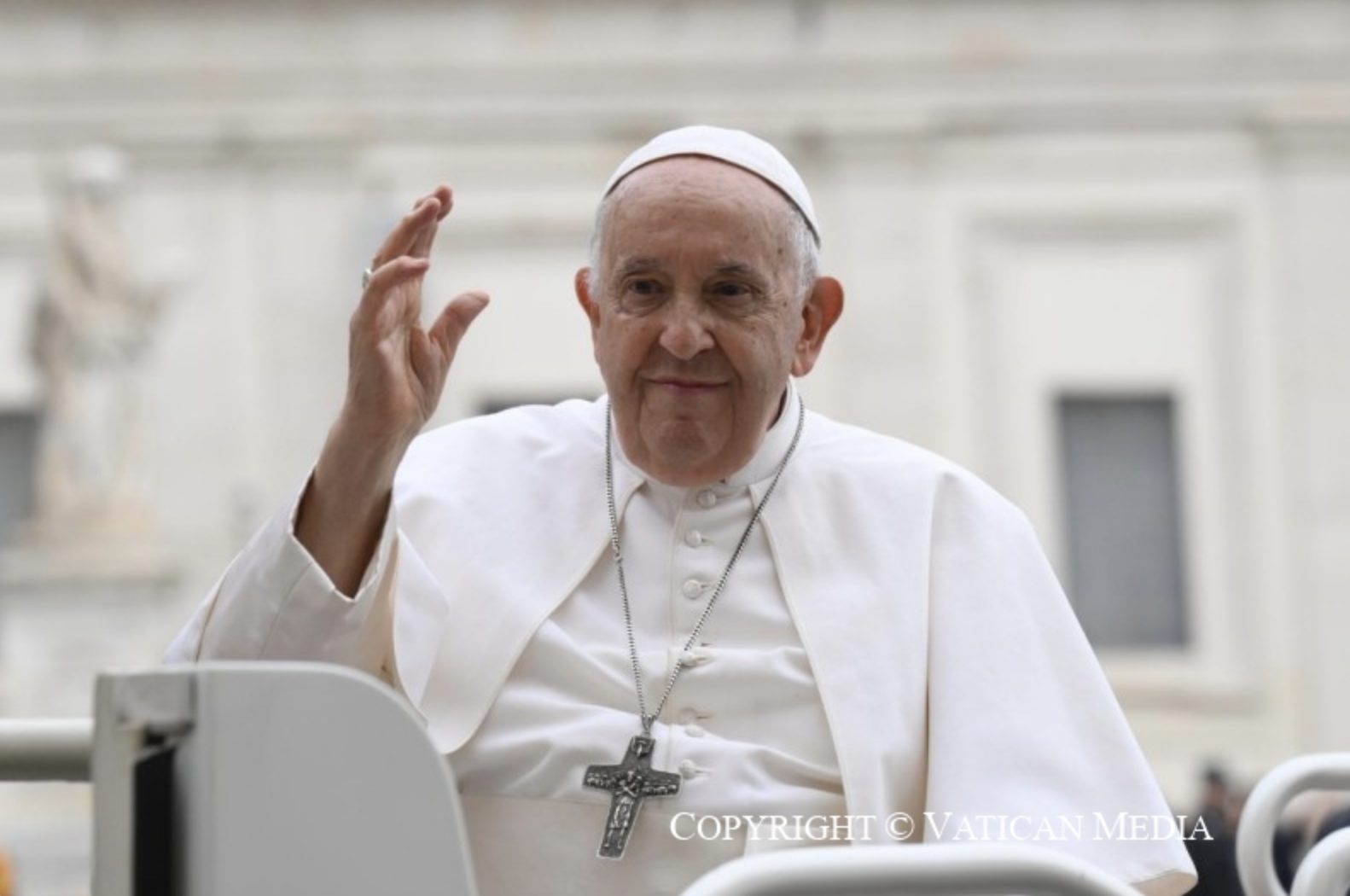 Le pape François lors de l’audience générale du 18 octobre © Vatican Media