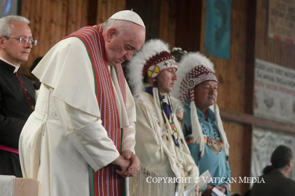 Le pape François lors de son voyage apostolique au Canada en juillet 2022 © Vatican Media