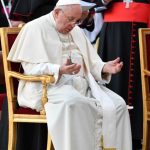 Pape François priant lors de la veillée œcuménique © Vatican Media