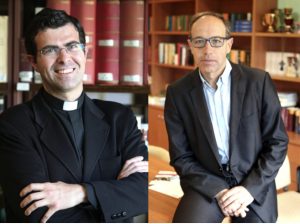 Le père Pablo Blanco Sarto et Monsieur Francesc Torralba Roselló, les deux lauréats du prix Ratzinger 2023  © fondazioneratzinger.va 