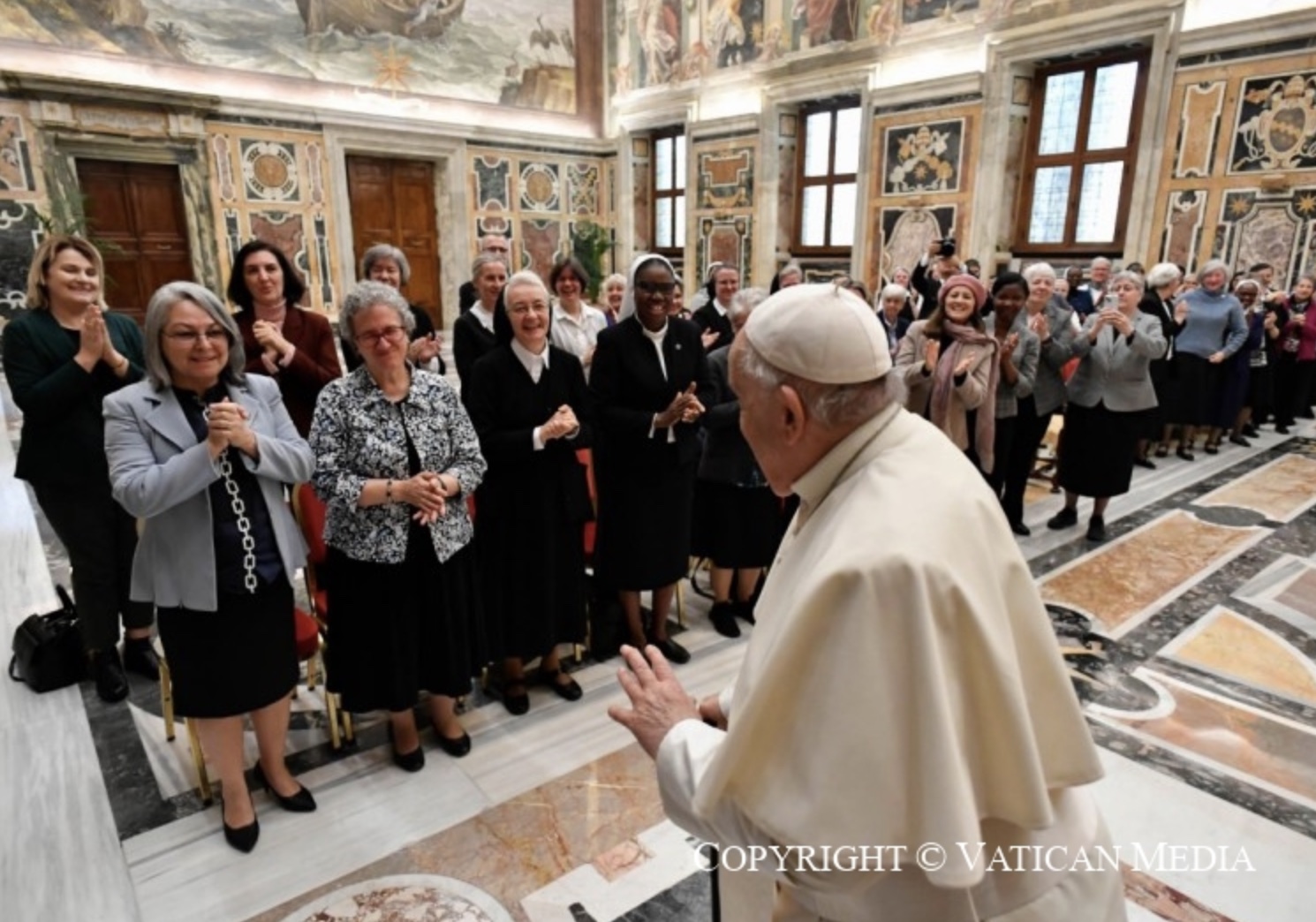Participantes au Chapitre général des Sœurs des Écoles de Notre-Dame © Vatican Media
