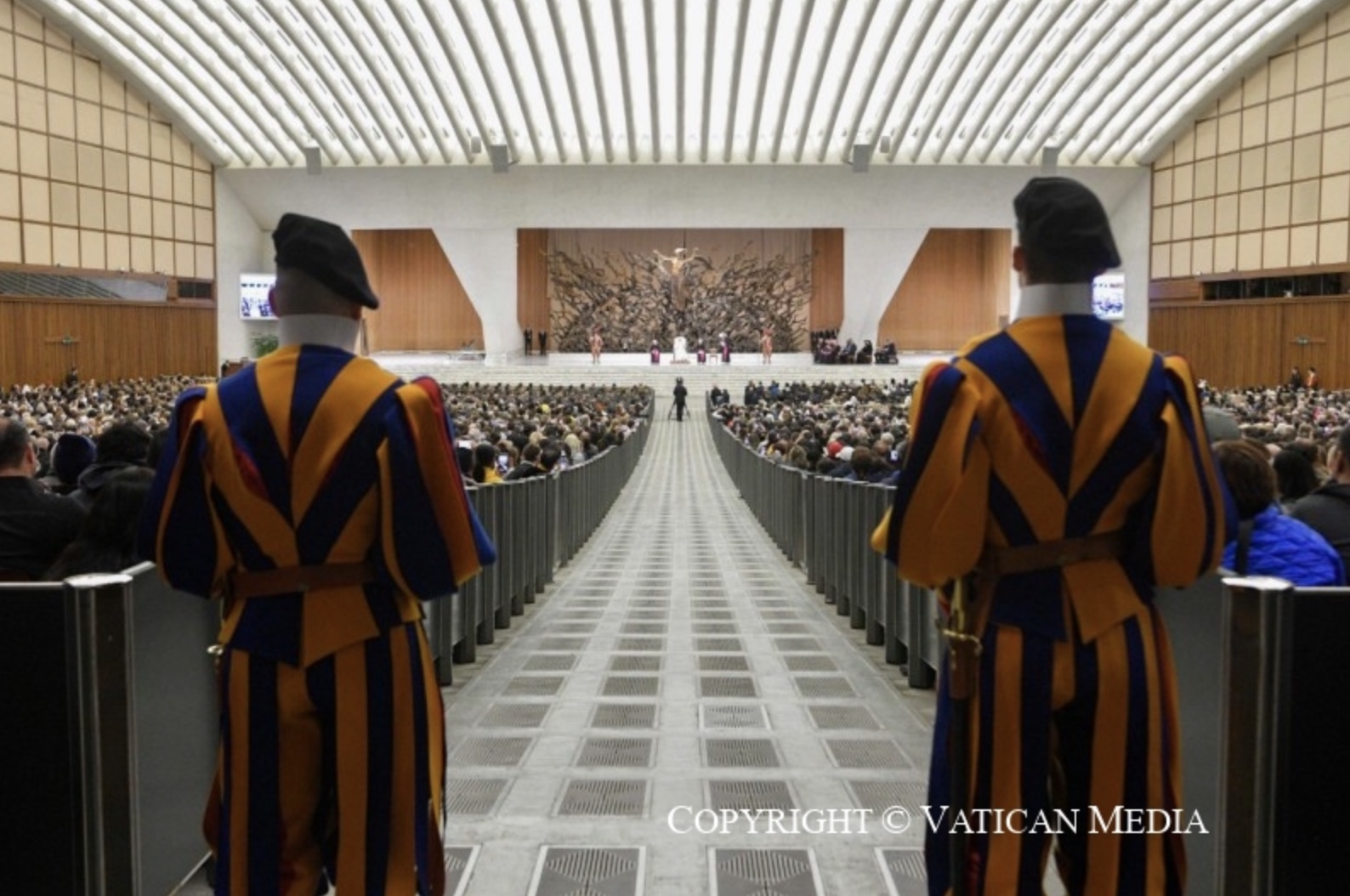 Vu de la salle Paul VI où s’est tenu l’audience générale de ce jour © Vatican Media