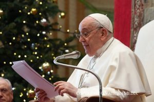 Discours du pape François à la curie romaine à l'occasion des vœux de Noël, 21 décembre 2023 © Vatican Media