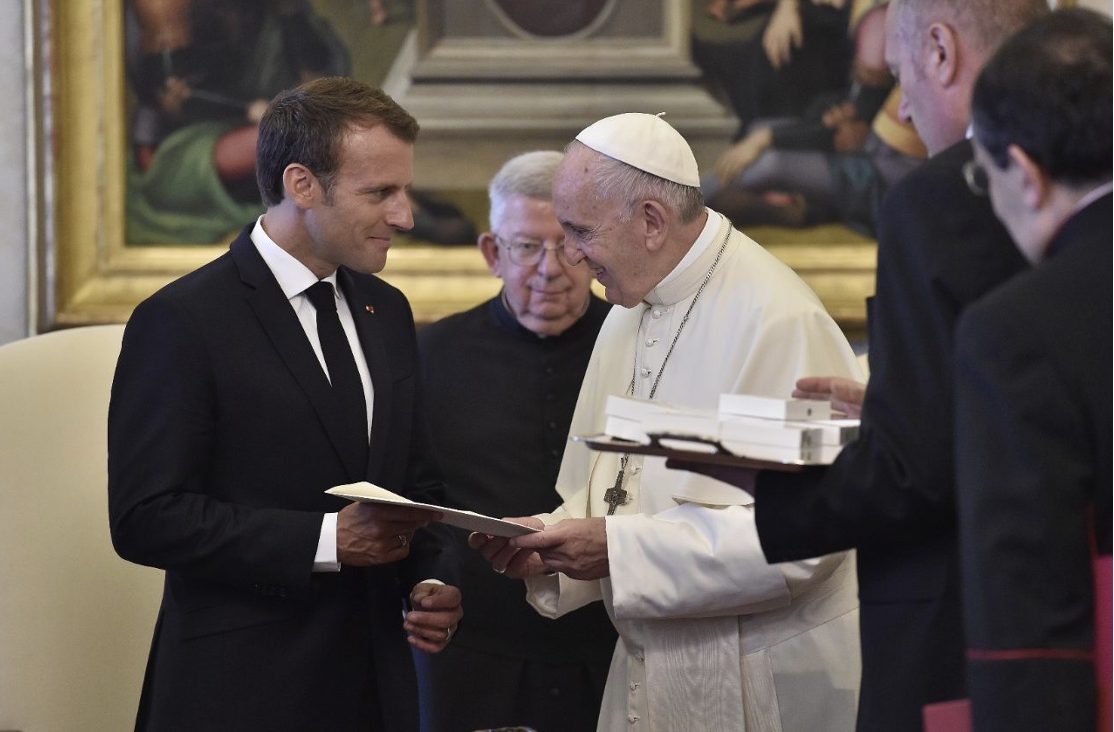 Le président Macron au Vatican © Vatican Media
