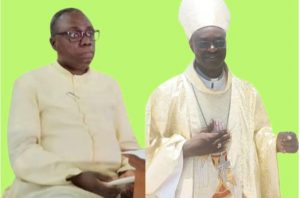 Mgr Abel Liluala (à gauche) et Mgr Gélase Armel Kema (à droite), nommés archevêques de Pointe-Noire et d’Owando le 6 janvier 2024 © Diocèse de Ouesso, Archidiocèse de Pointe-Noire