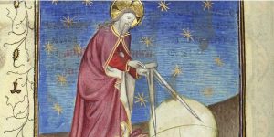 Dieu créateur, Guiard des Moulins, Bible historiale, début 14e siècle.© Bibliothèque nationale de France.