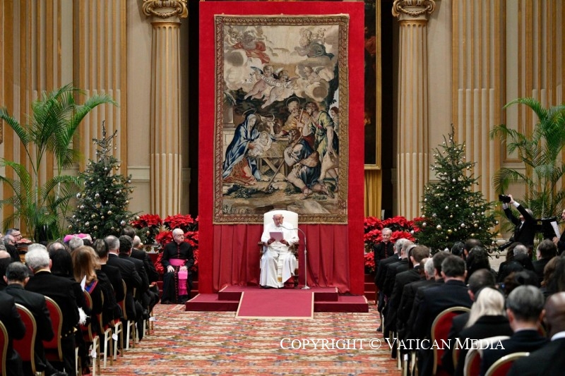 Vœux aux ambassadeurs, 8 janvier 2024 © Vatican Media