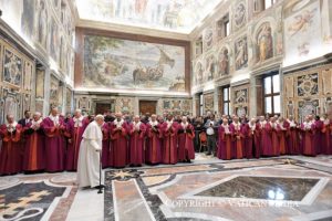 Le pape François s’est adressé aux membres du Tribunal apostolique  © Vatican Media