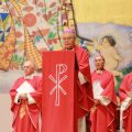 Le cardinal Thomas Aquinas Manyo Maeda, archevêque d’Osaka, en 2017 lors d’une messe dans la cathédrale Sainte-Marie d’Osaka © missionsetrangeres.com