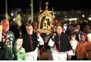 Procession des reliques de sainte Dévote dans les rues de Monaco © diocese.mc