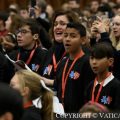 Chanteurs d’une des chorales présentes lors de la rencontre des Pueri Cantores © Vatican Media