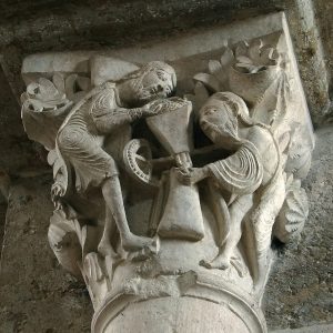 Chapiteau de la basilique Sainte Madeleine, Vézelay © Wikipédia