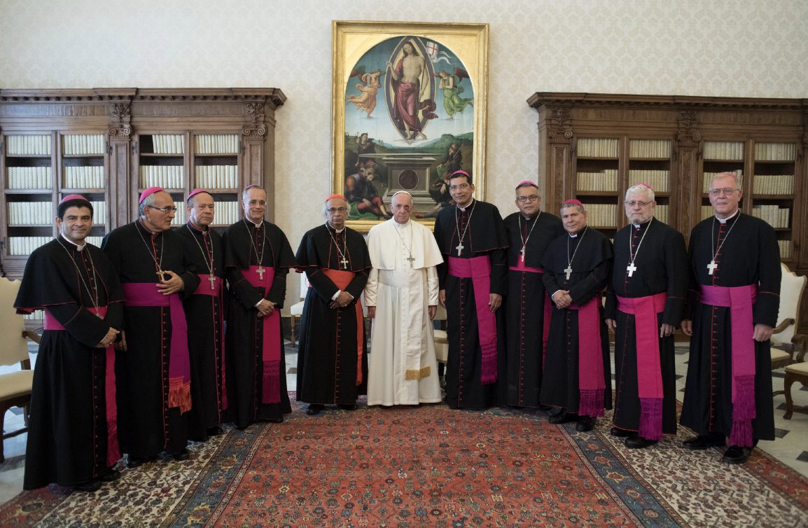 Visite Ad Limina des évêques du Nicaragua en septembre 2017 © L'Osservatore Romano