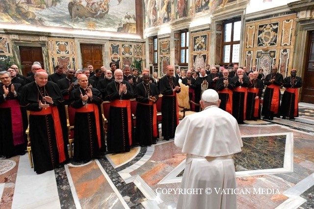 Le pape François reçoit les membres du Dicastère pour la doctrine de la foi, 26 janvier 2024 © Vatican Media