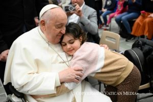 Discours du pape François à l’occasion du premier centenaire de la fondation de l'hôpital pédiatrique « Bambino Gesù », 16 mars 2024 © Vatican Media