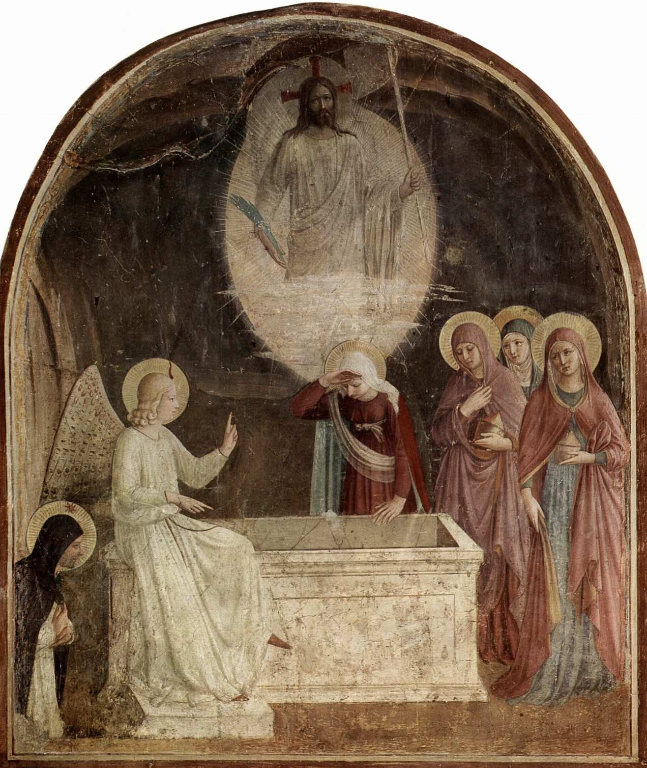 La découverte du tombeau vide, par Fra Angelico © Wikipédia, musée national San Marco, Florence