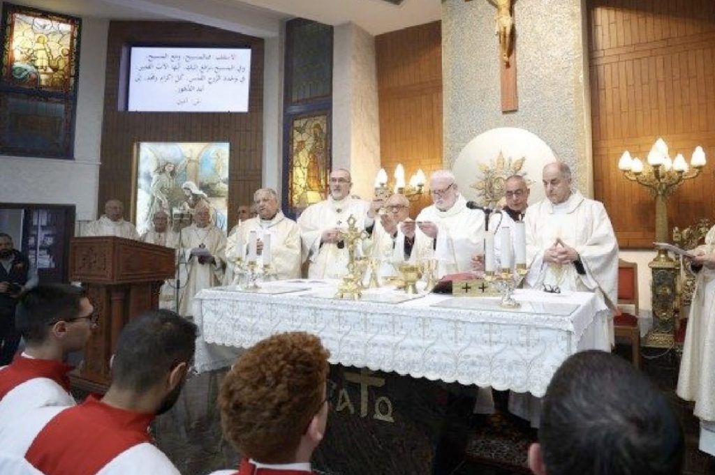 Le 12 mars, le Secrétaire du Saint-Siège pour les relations avec les États a rencontré les évêques catholiques de Terre Sainte © Vatican Media