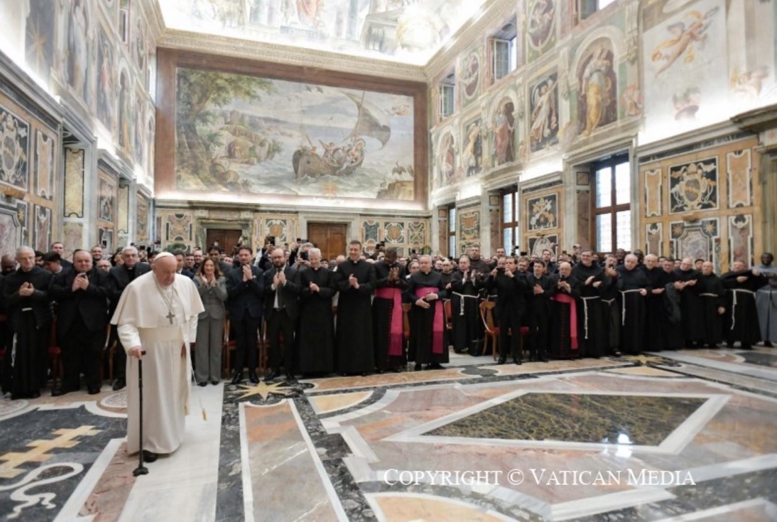 Rencontre du pape avec les participants au cours sur le for interne © Vatican Media