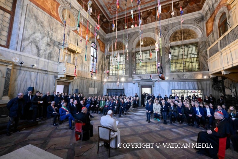 Discours aux artistes à Venise, 28 avril 2024 © Vatican Media