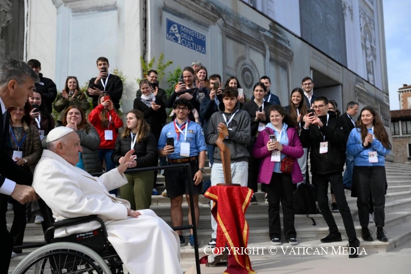 Discours aux jeunes à Venise, 28 avril 2024 © Vatican Media
