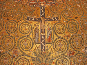 Le Christ, vraie vigne (basilique de saint Clément, Rome)