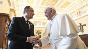 Le pape reçoit le président albanais Bajram Begaj, 6 mai 2024 © Vatican Media