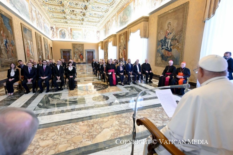 Discours aux participants à la Plénière de la Commission pontificale d'archéologie sacrée, 17 mai 2024 © Vatican Media