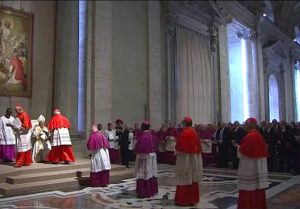 Le pape préside les vêpres de l’Ascension, 9 mai 2024 © ktotv.com